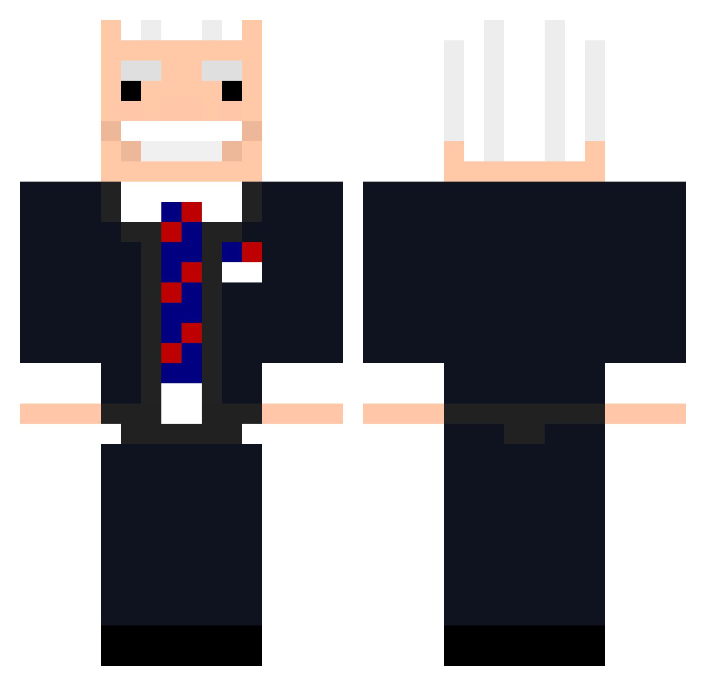 SleepyJoe6969 Minecraft skin, front and back view