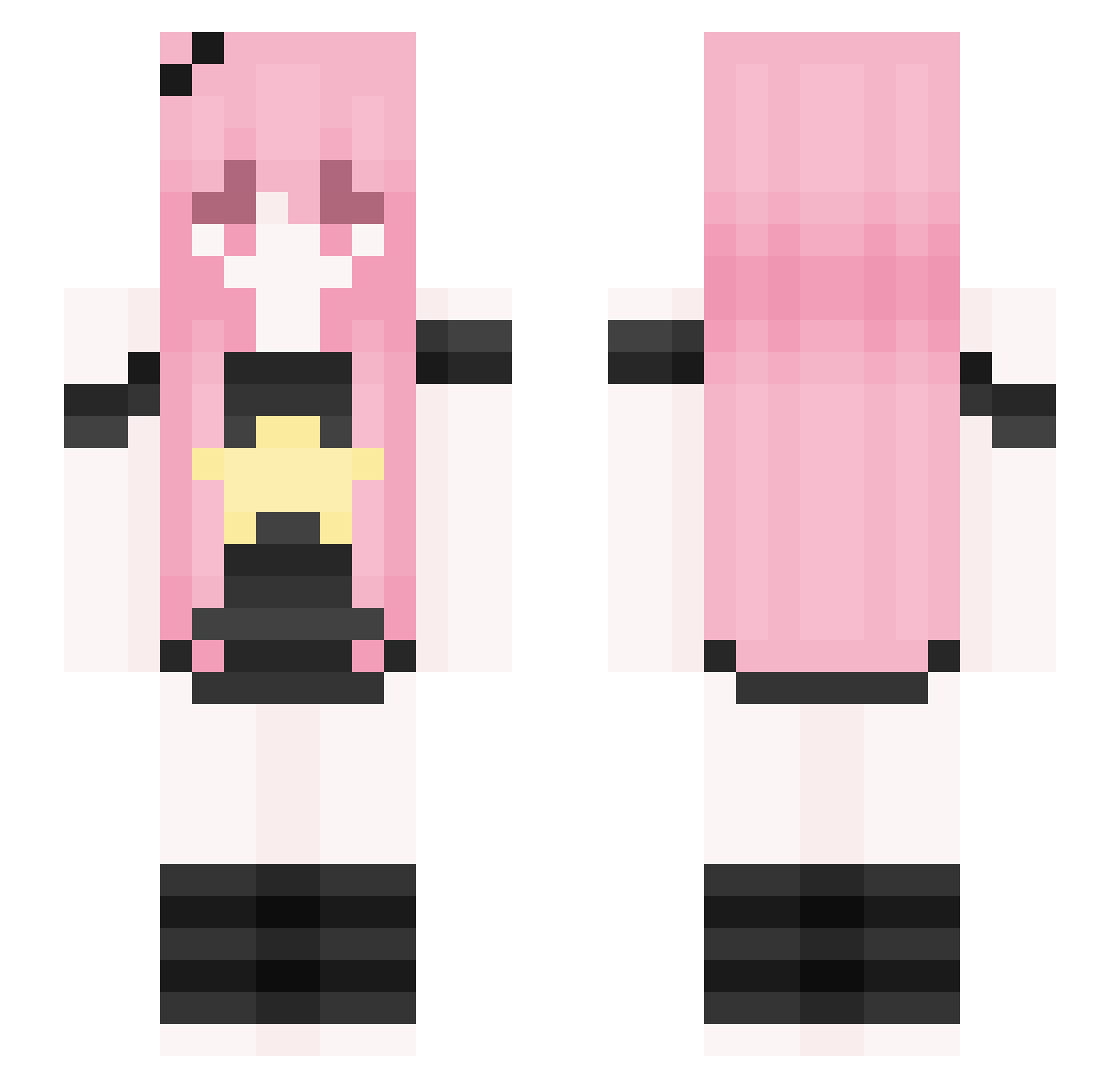 sillysprout Minecraft skin, front and back view