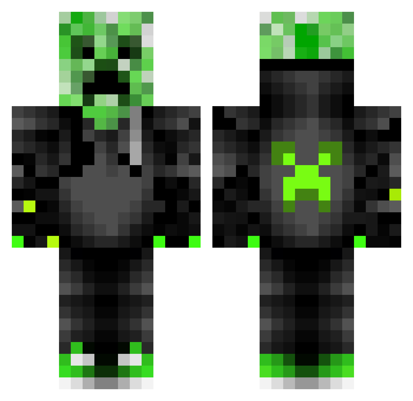 Sweezyyy811 Minecraft skin, front and back view