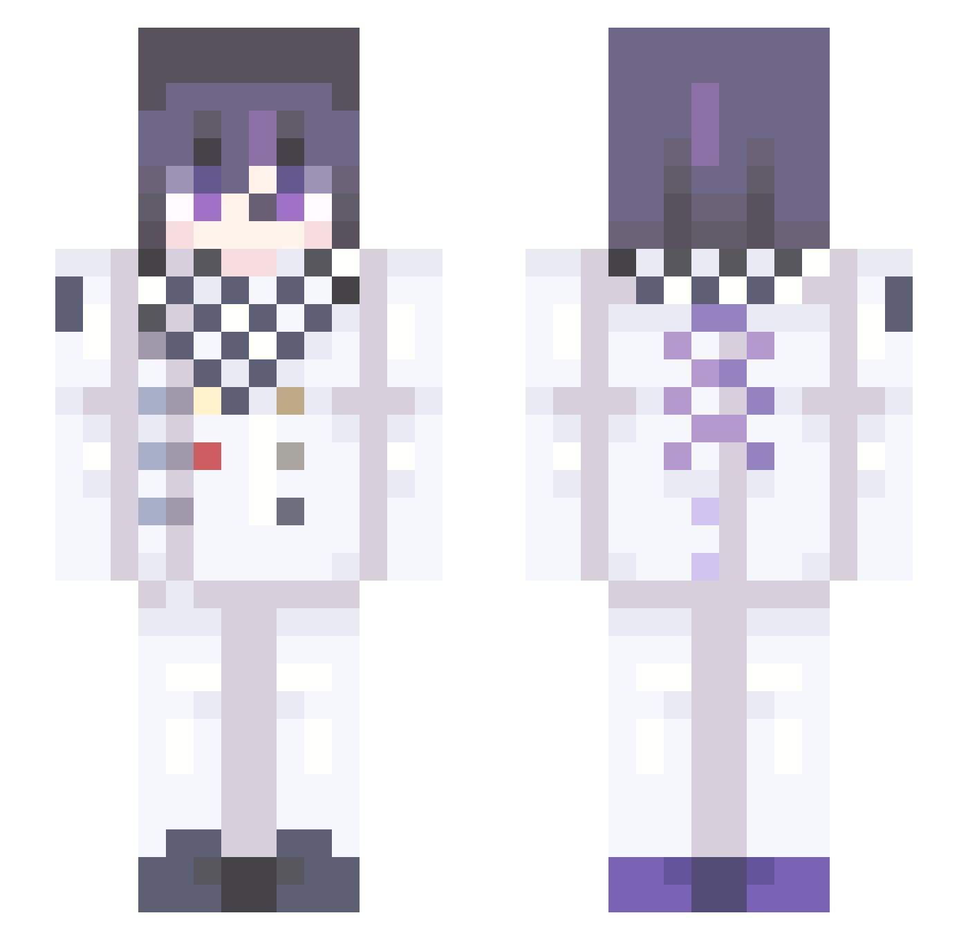 G4Trx Minecraft skin, front and back view