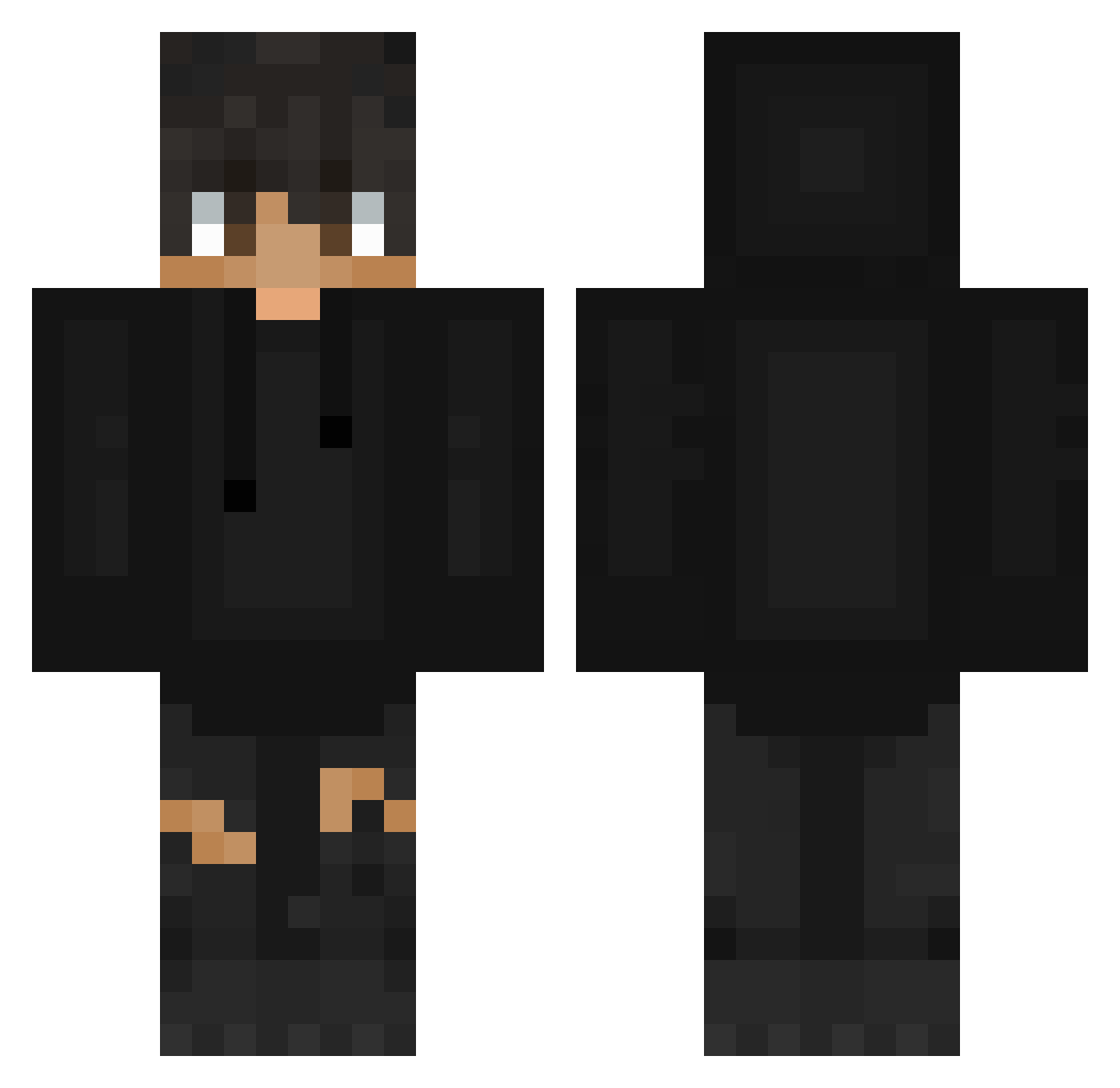 Starkie1548 Minecraft skin, front and back view