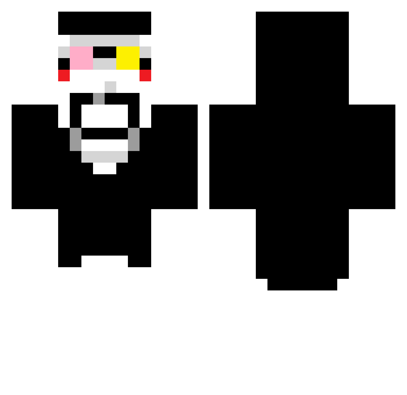 catabolicseed Minecraft skin, front and back view