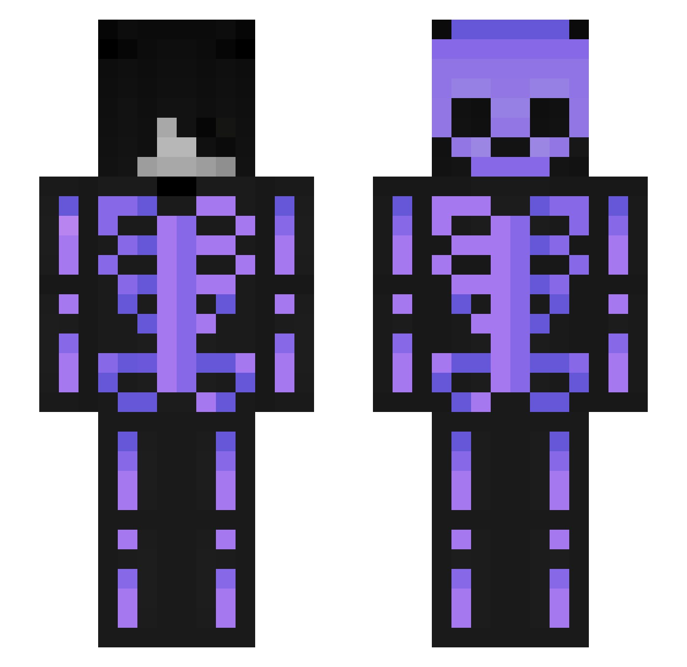 vepexyyyyy Minecraft skin, front and back view