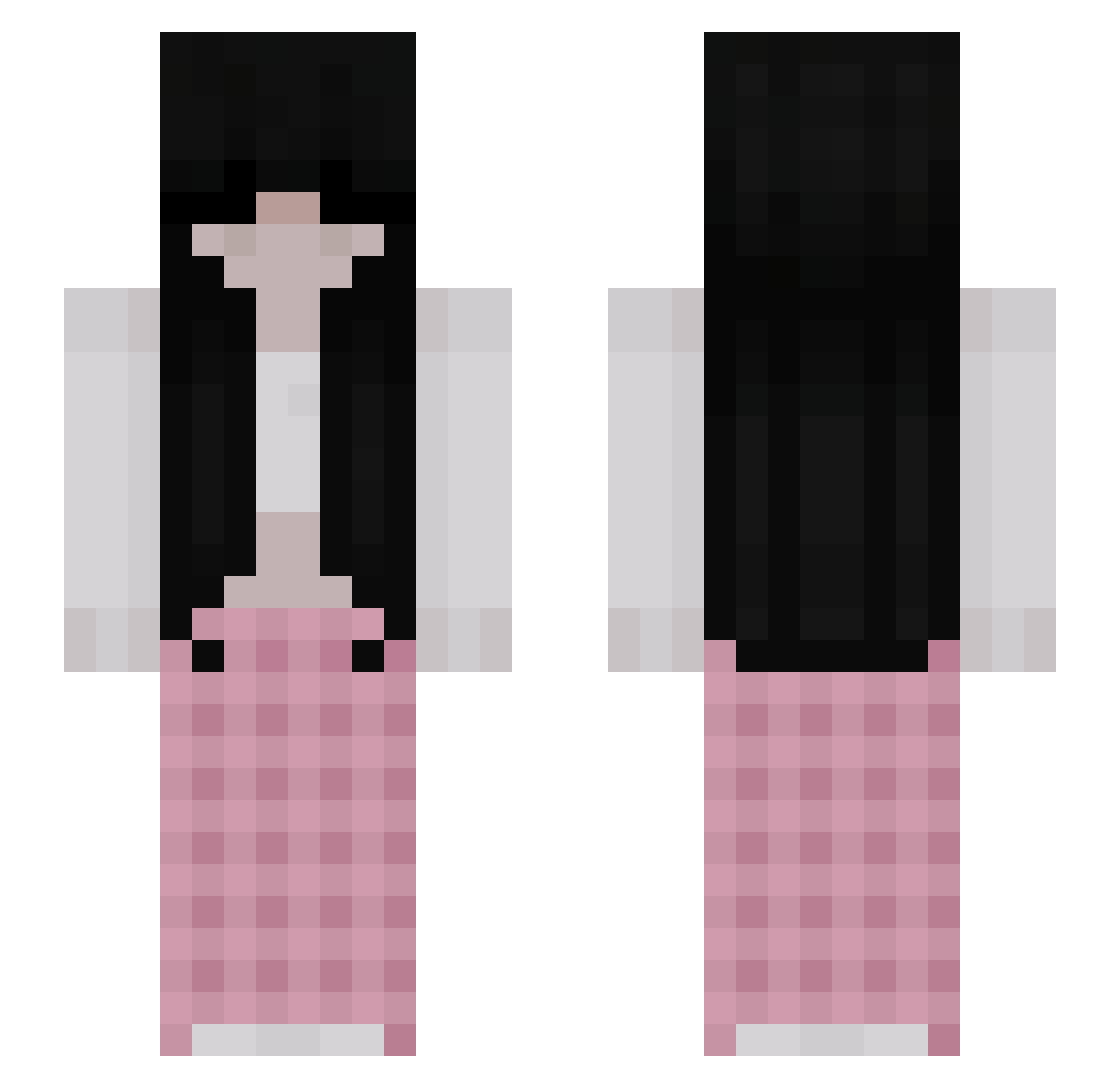 uhhhdani Minecraft skin, front and back view