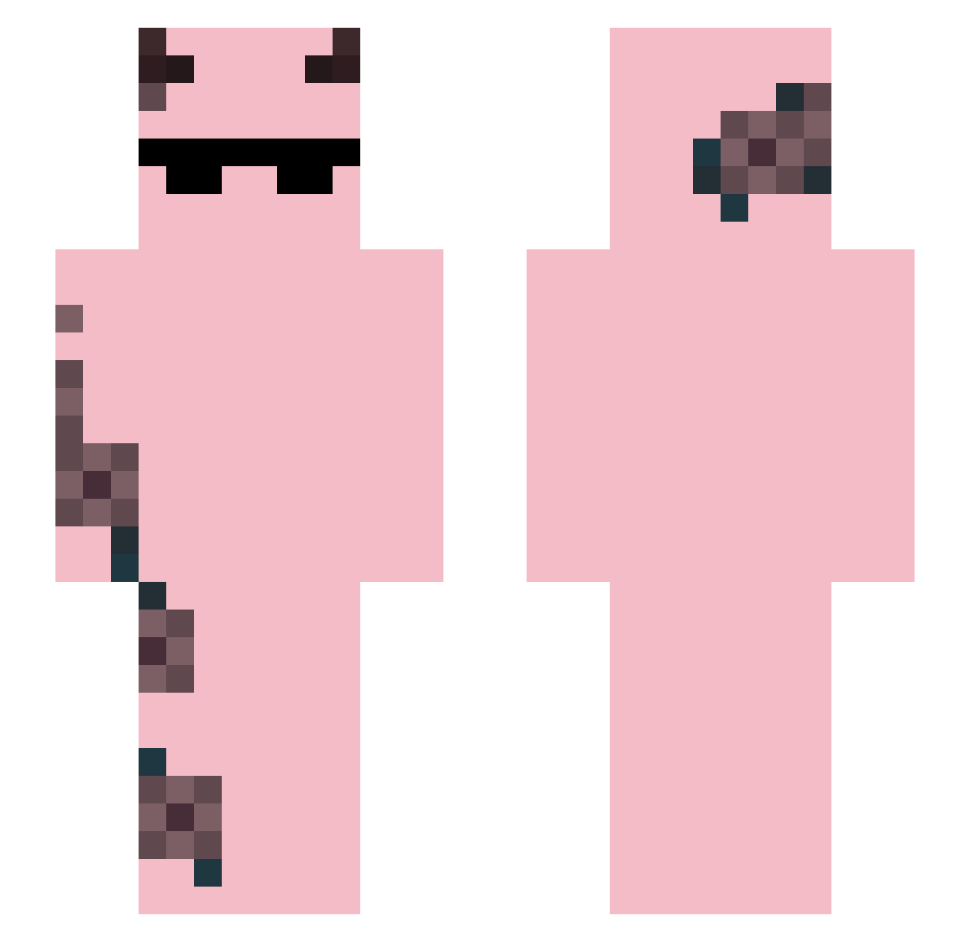 wBanshee_ Minecraft skin, front and back view