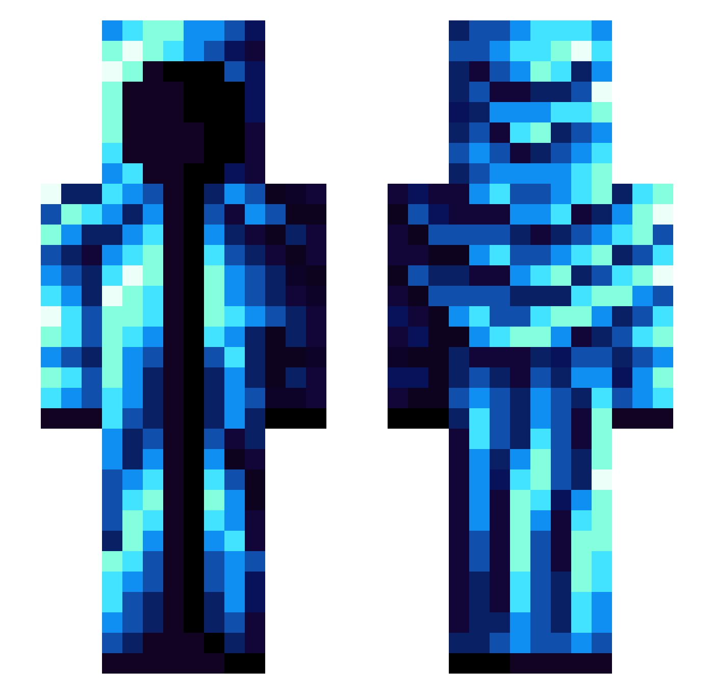 Finnish_pancake Minecraft skin, front and back view