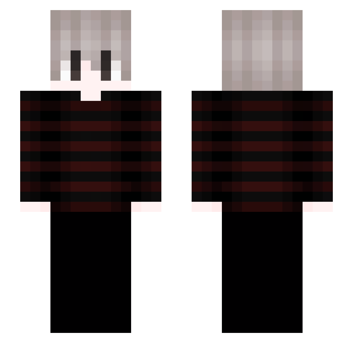 tarugazinn Minecraft skin, front and back view