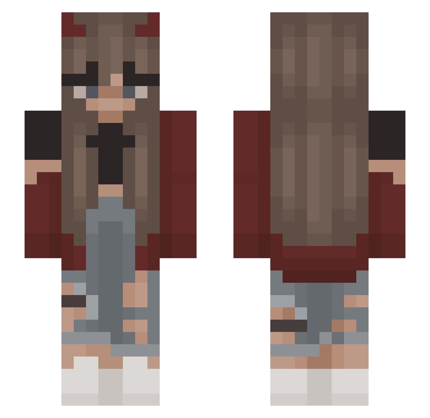 _Katatonik_ Minecraft skin, front and back view