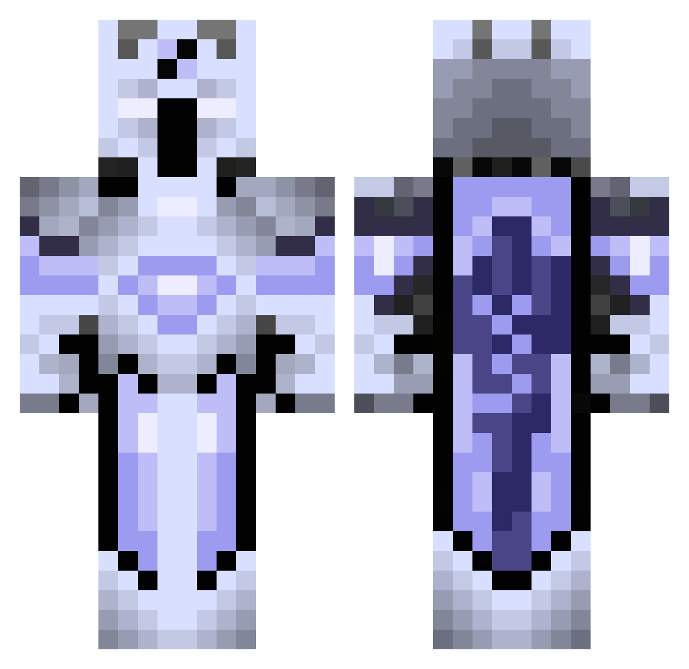 boddy1010 Minecraft skin, front and back view