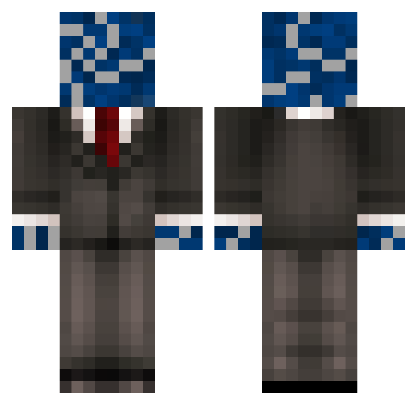 Chebros_ Minecraft skin, front and back view
