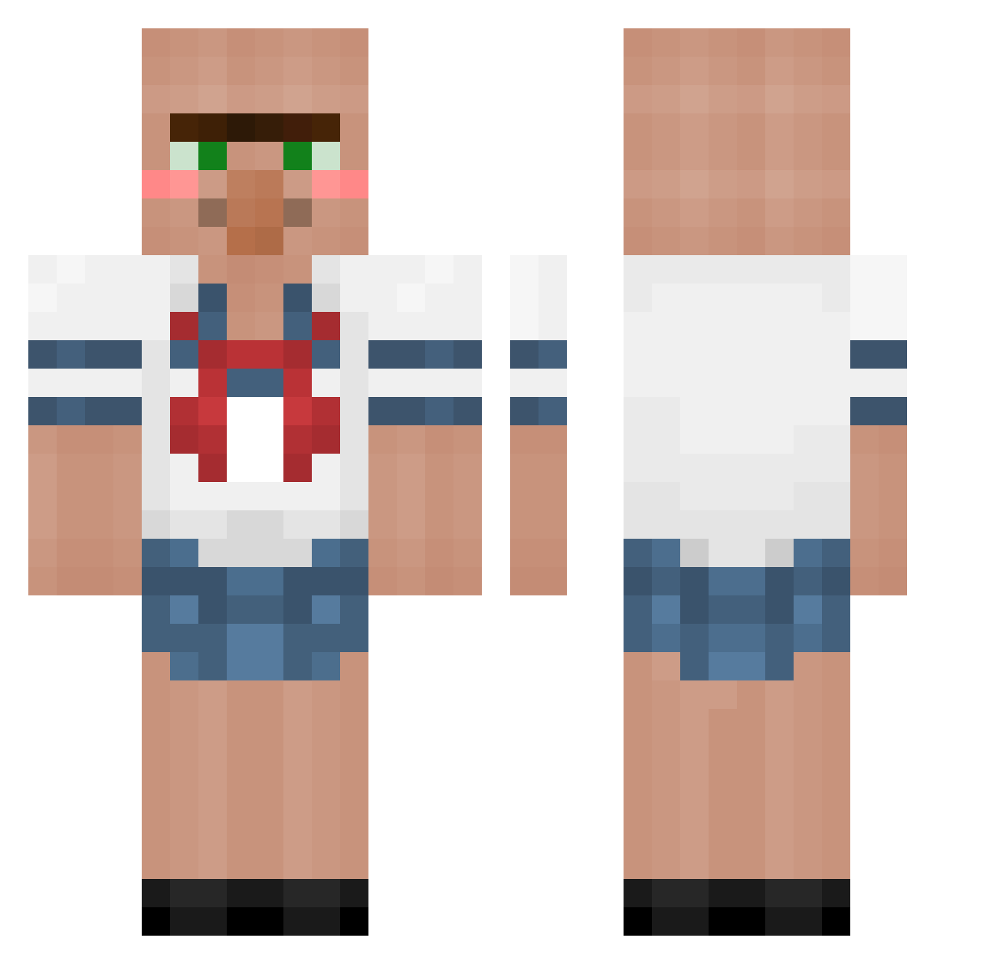 qxpqxp Minecraft skin, front and back view