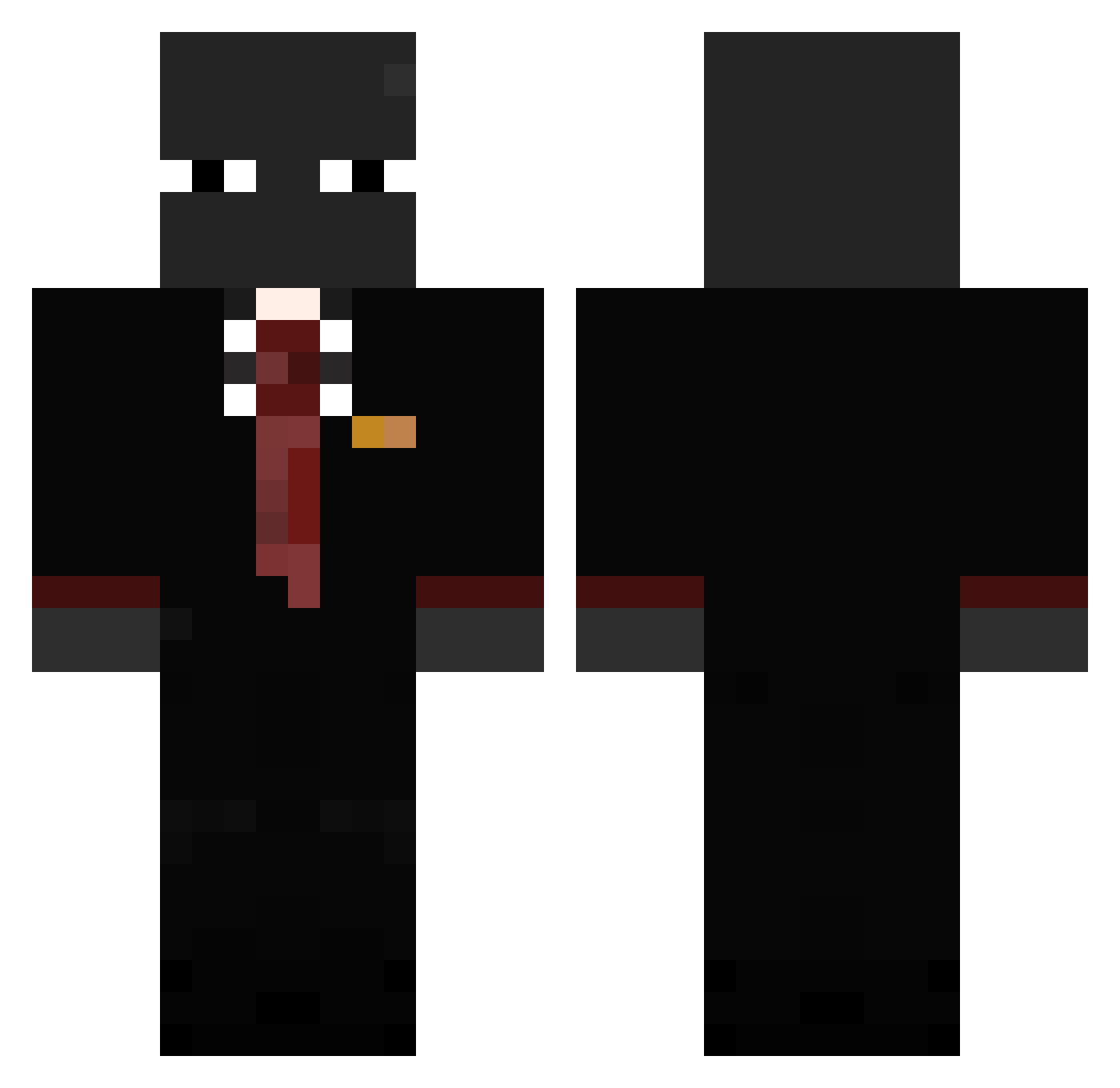 TinMapp Minecraft skin, front and back view