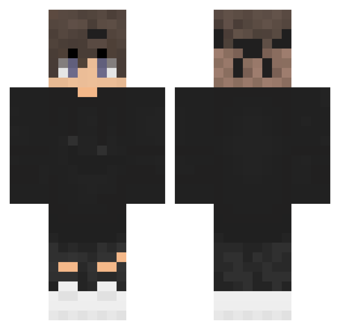 Wanderfalk3_UwU Minecraft skin, front and back view
