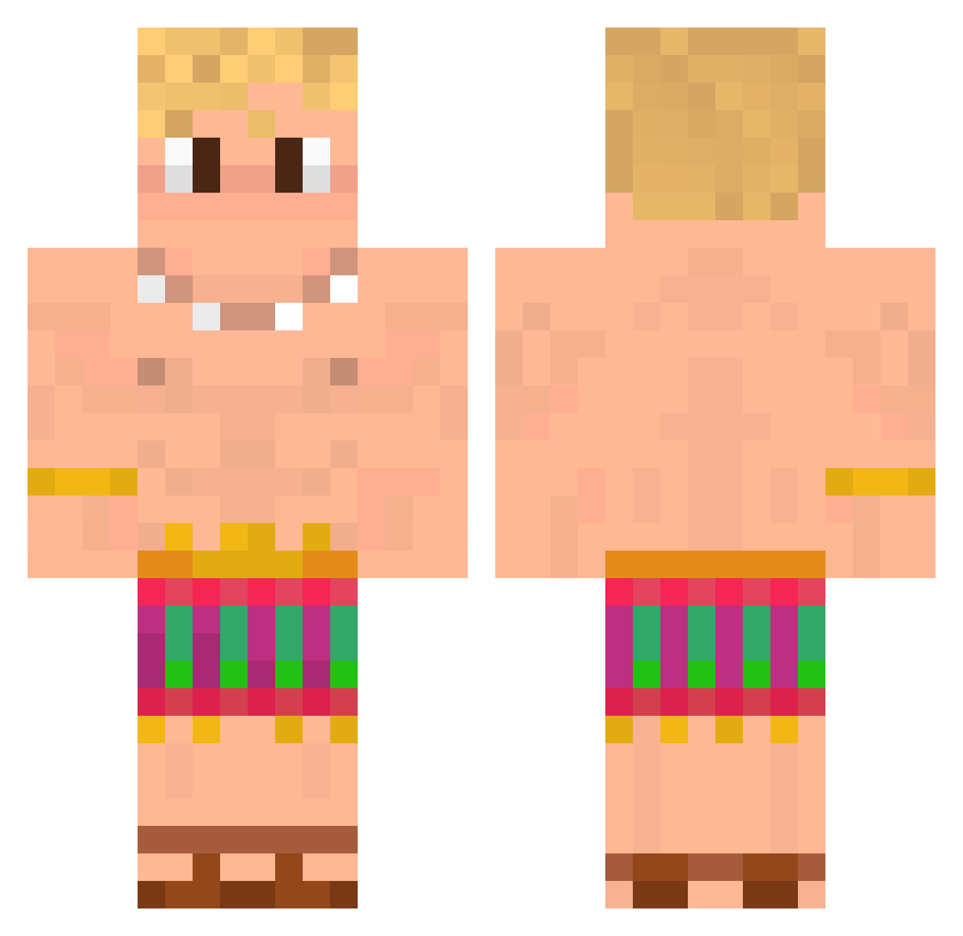 Del_Bob Minecraft skin, front and back view