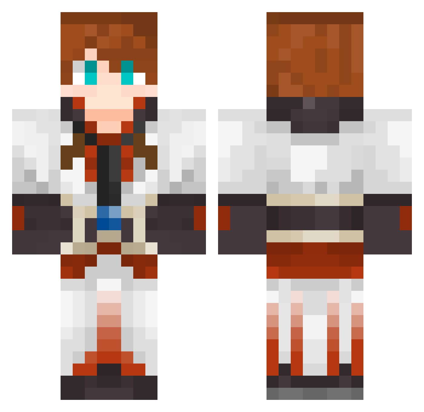 make_immortal Minecraft skin, front and back view