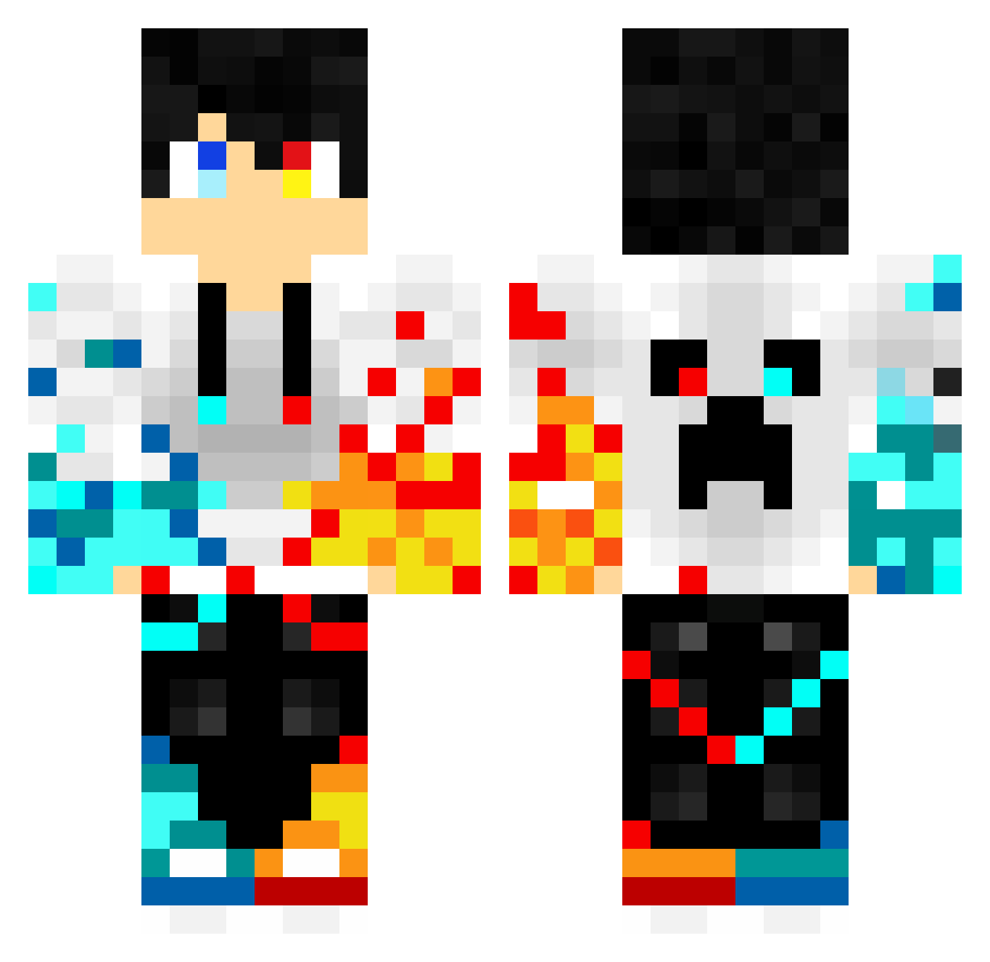 Ily_16_lol Minecraft skin, front and back view