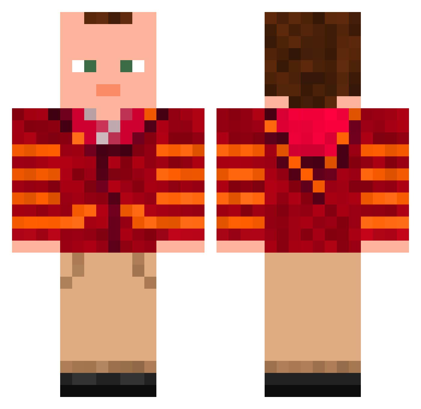Sylvain_Durif Minecraft skin, front and back view