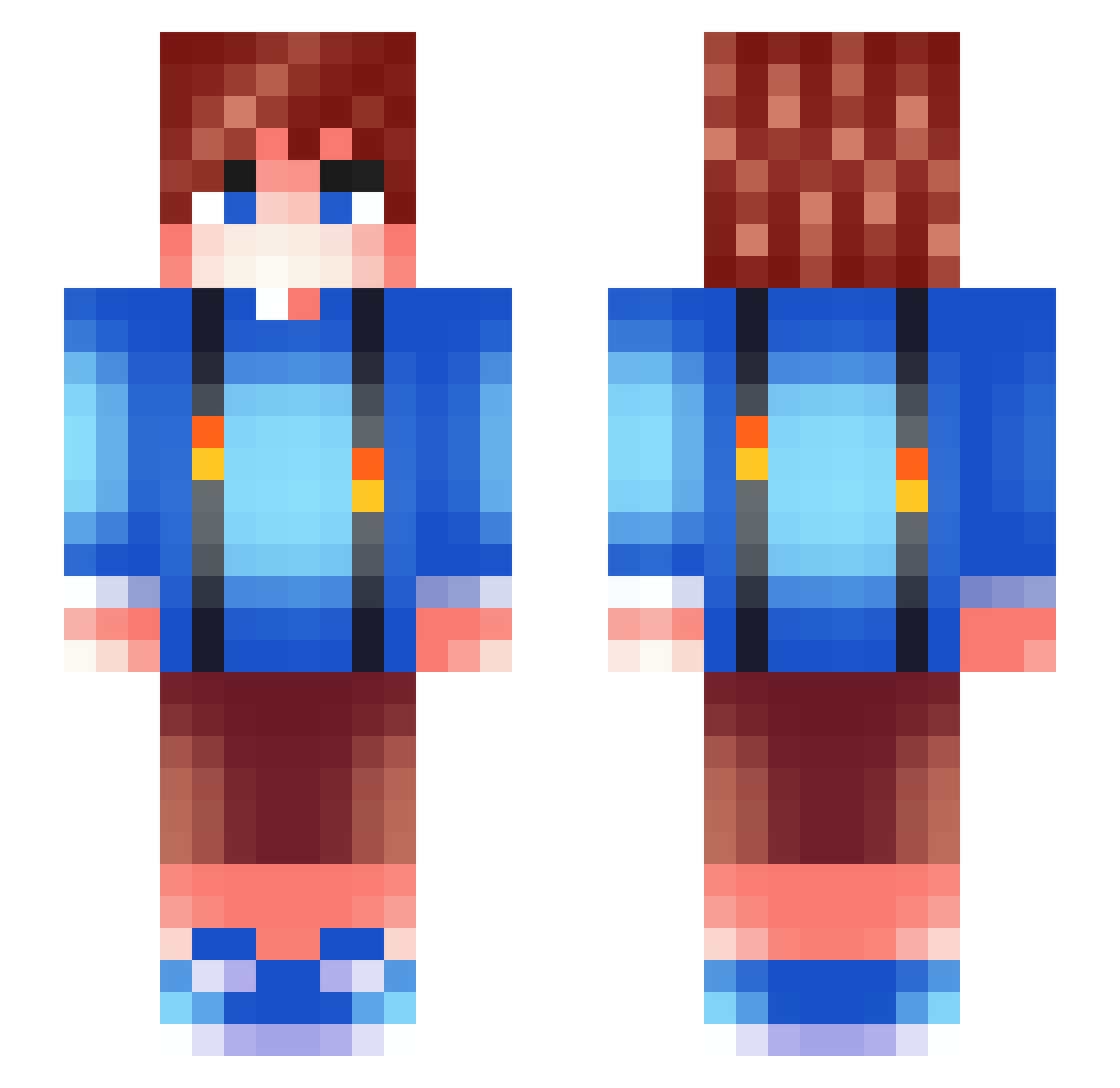 zdarova_bro Minecraft skin, front and back view