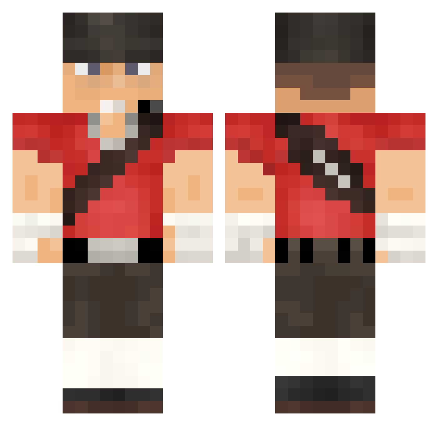 Mirilen48 Minecraft skin, front and back view