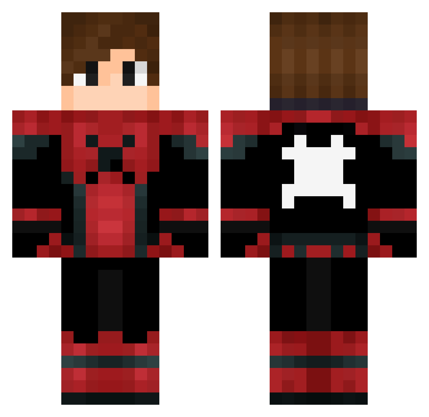 61arza54 Minecraft skin, front and back view