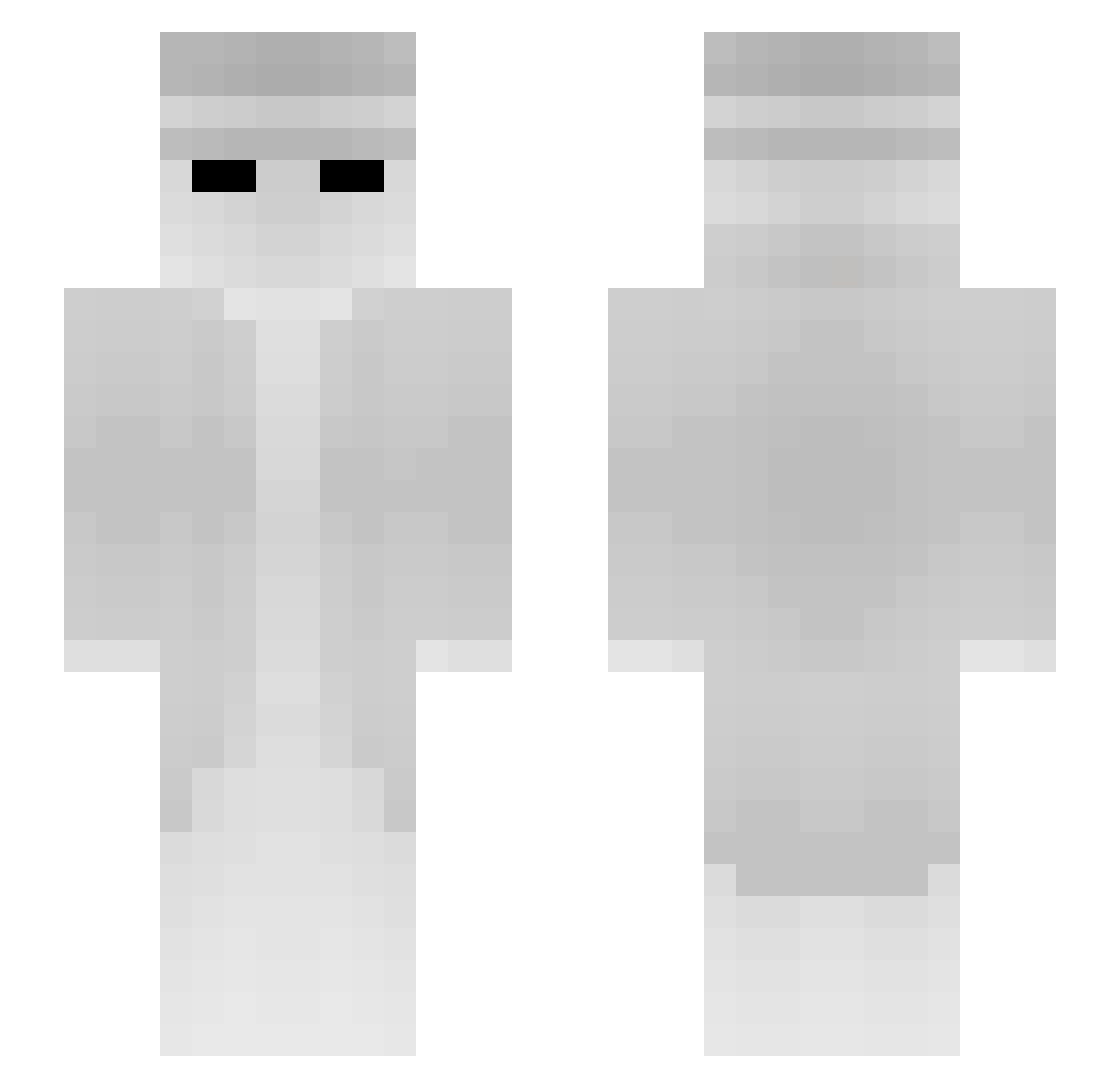 Cdrox Minecraft skin, front and back view