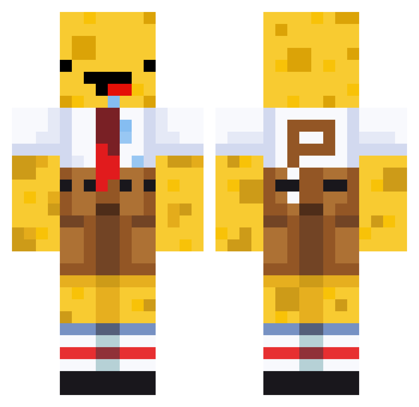 LC_PIXELINHO Minecraft skin, front and back view