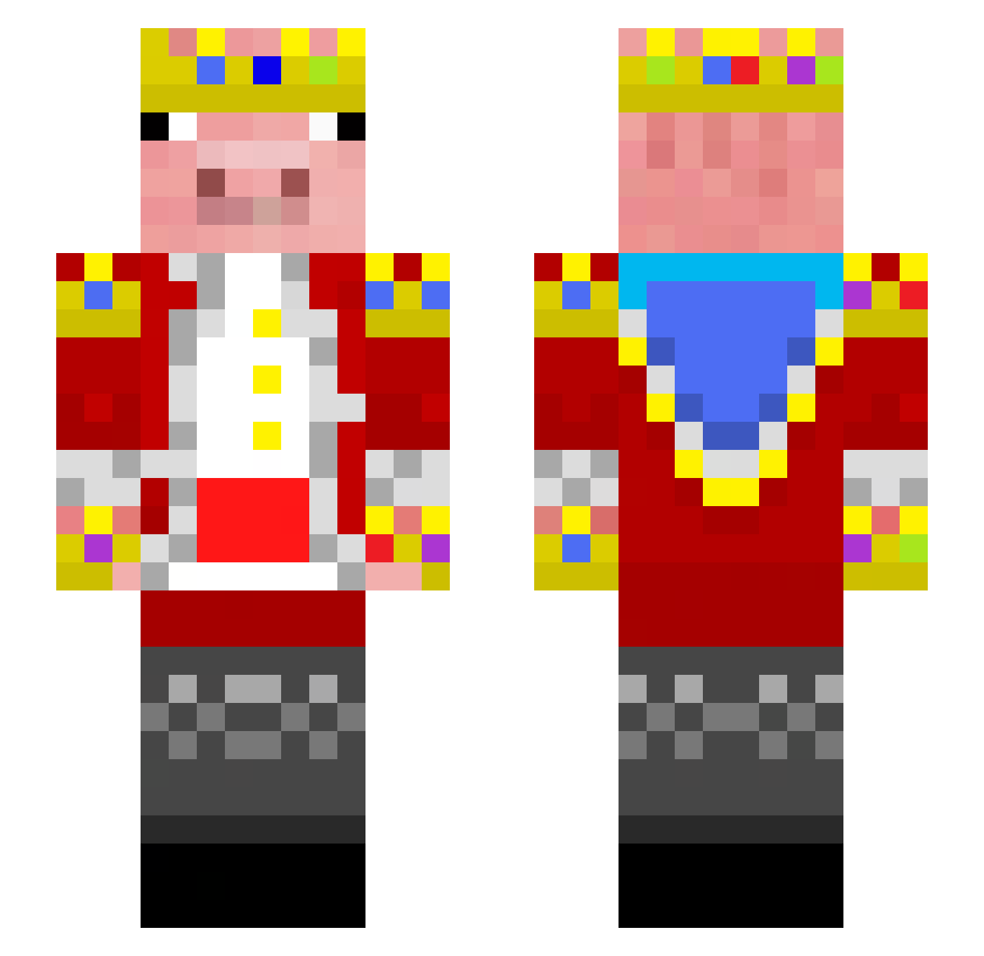 jooogs Minecraft skin, front and back view