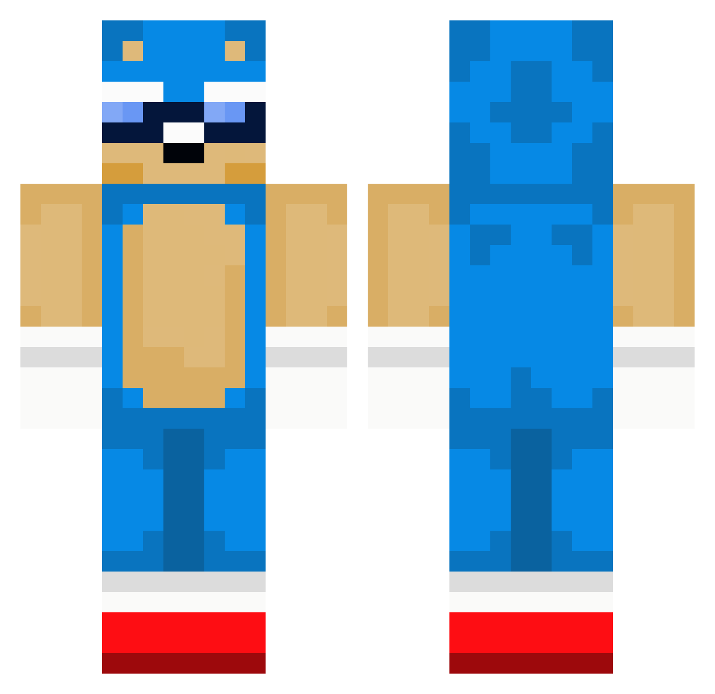 _imxri Minecraft skin, front and back view