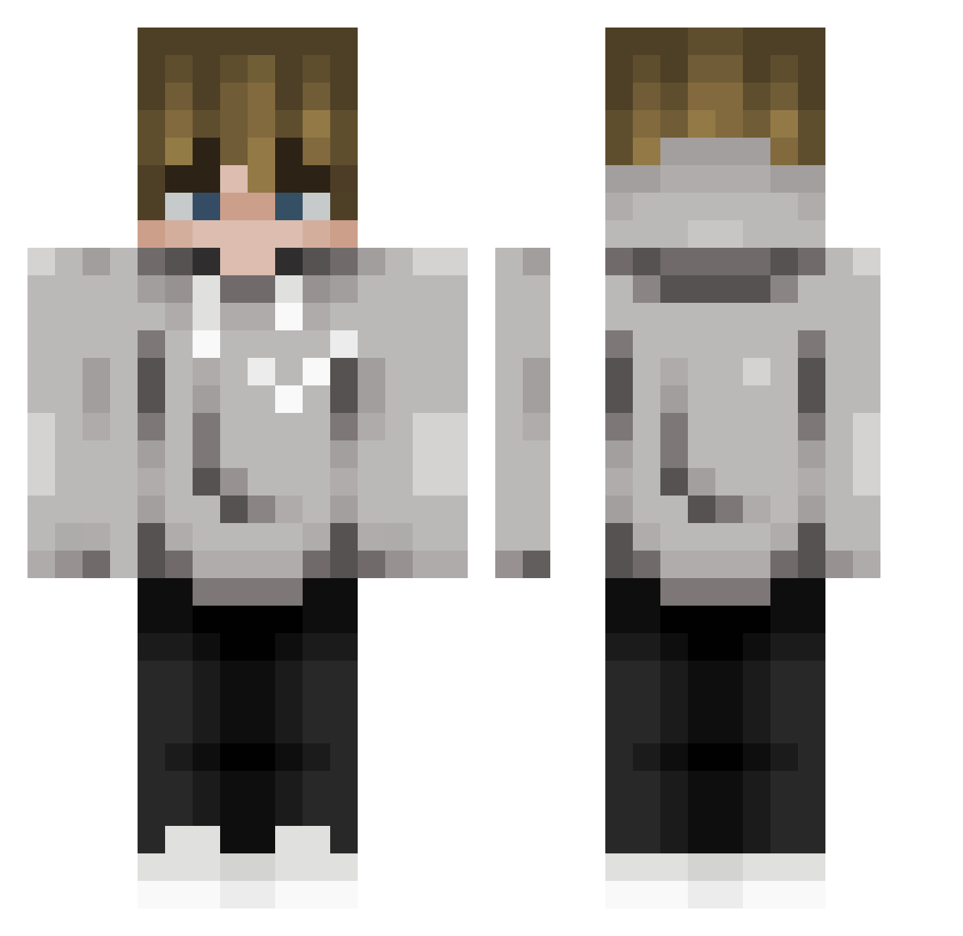 superjan2 Minecraft skin, front and back view