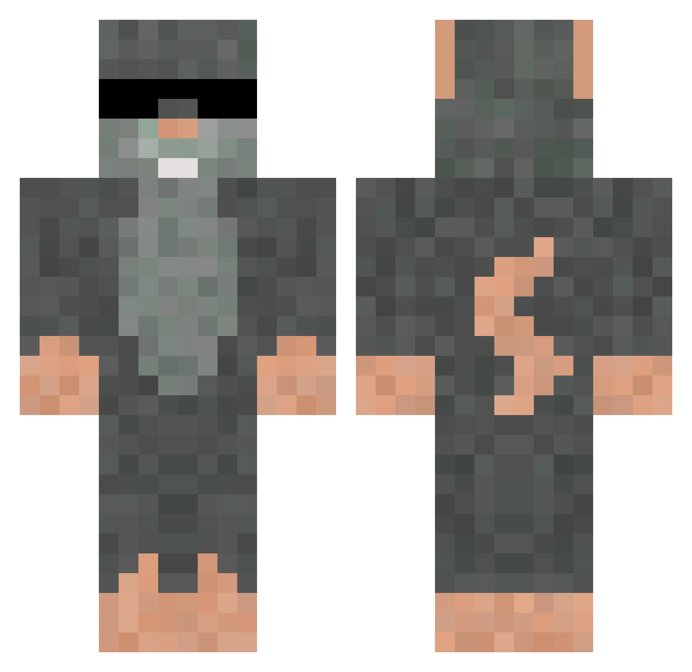 lucky_shrimp Minecraft skin, front and back view