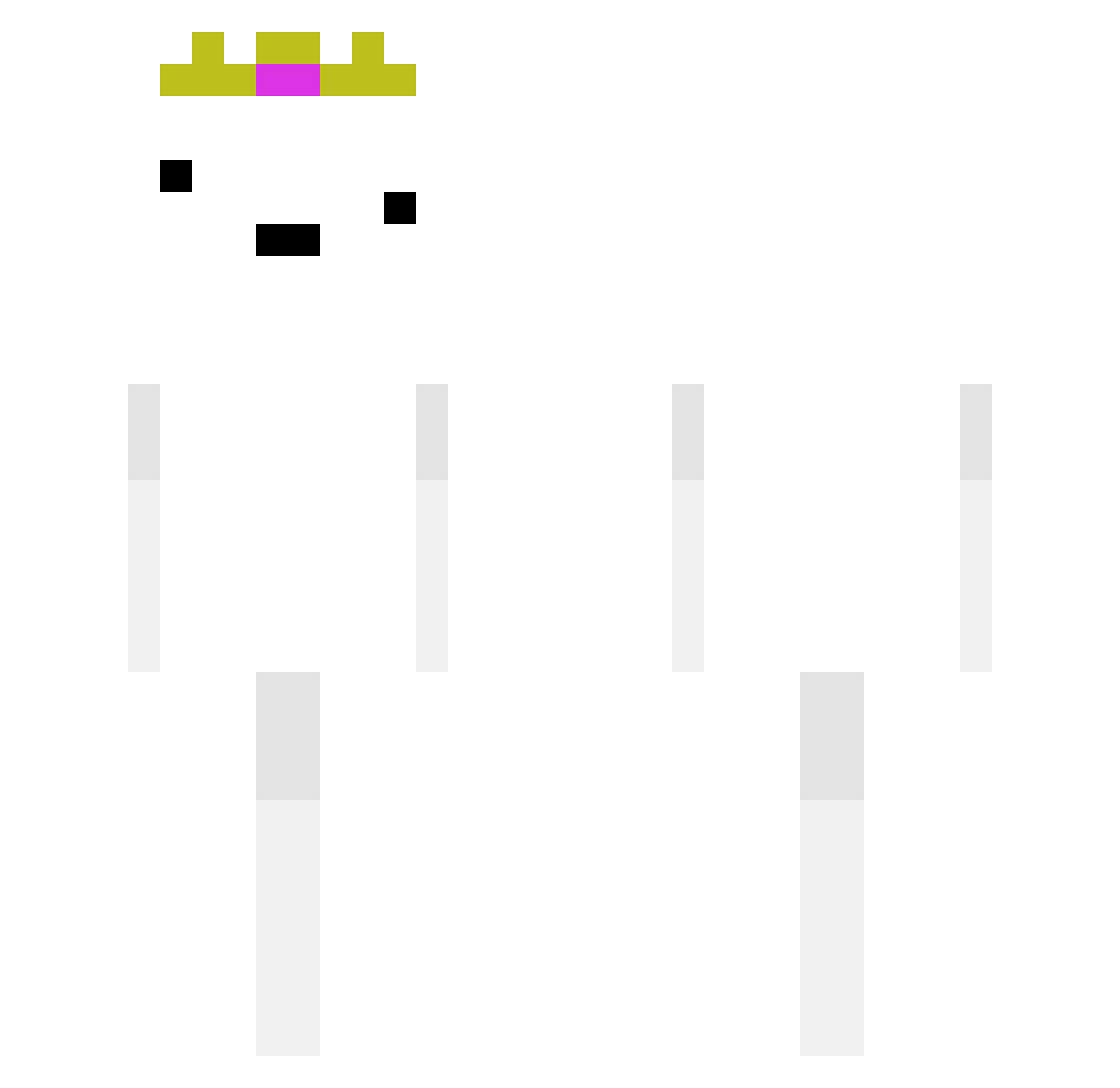 Daniel25100 Minecraft skin, front and back view