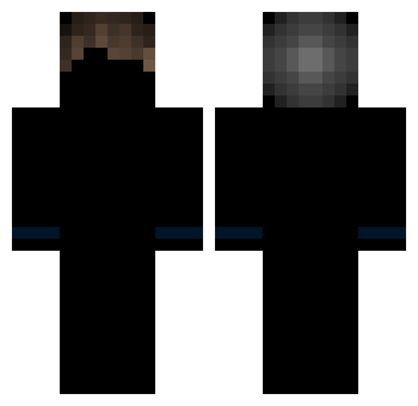 xXLoLCrafterXx Minecraft skin, front and back view
