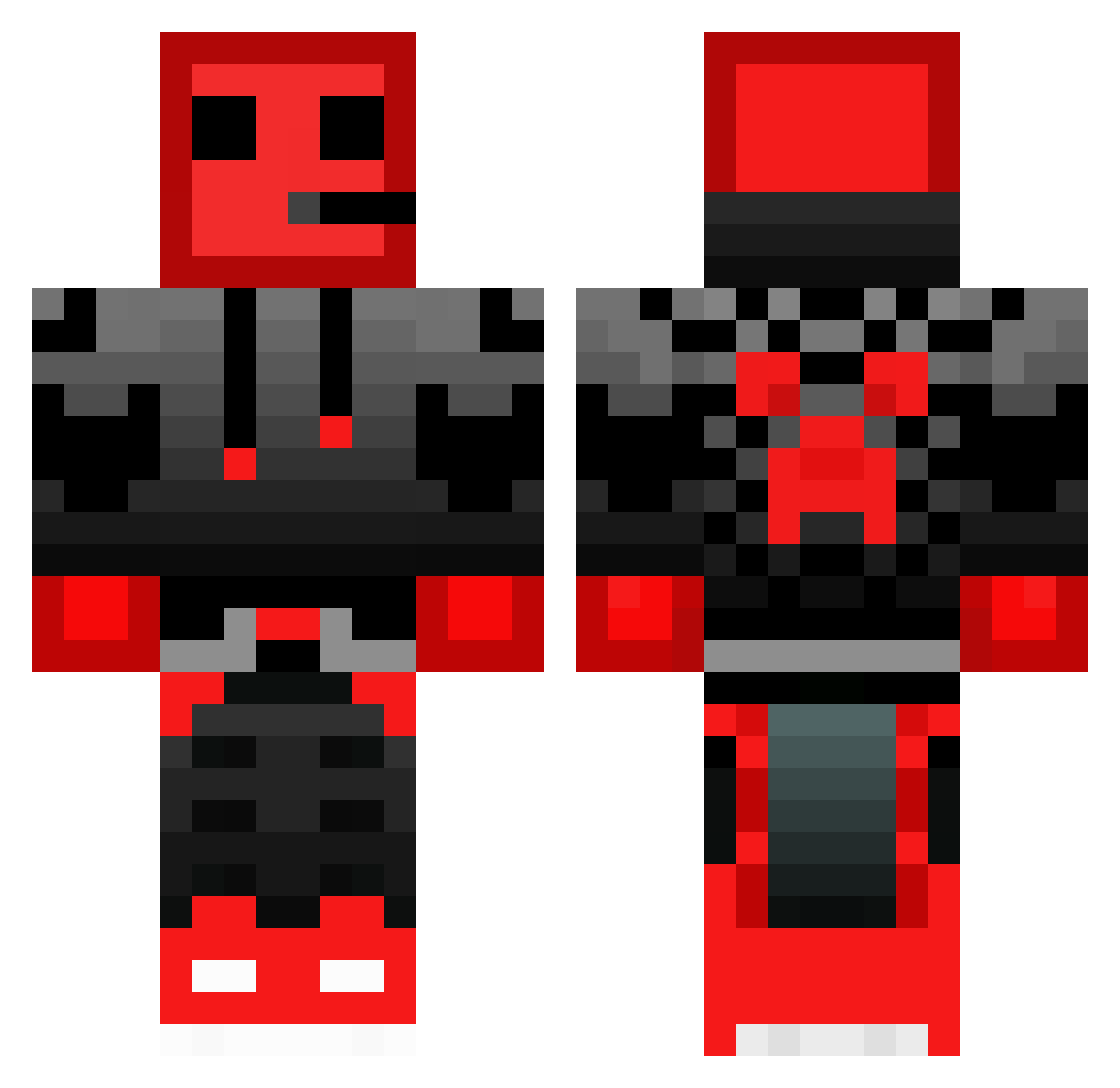 TheMysticRune Minecraft skin, front and back view