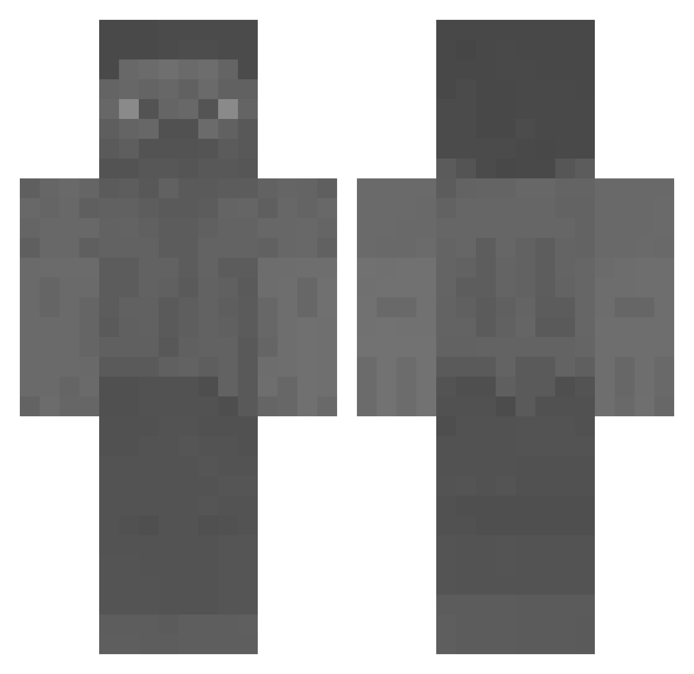 A_Potat0o Minecraft skin, front and back view