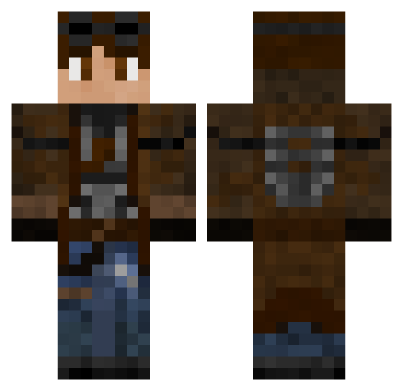 Swifter46ter Minecraft skin, front and back view