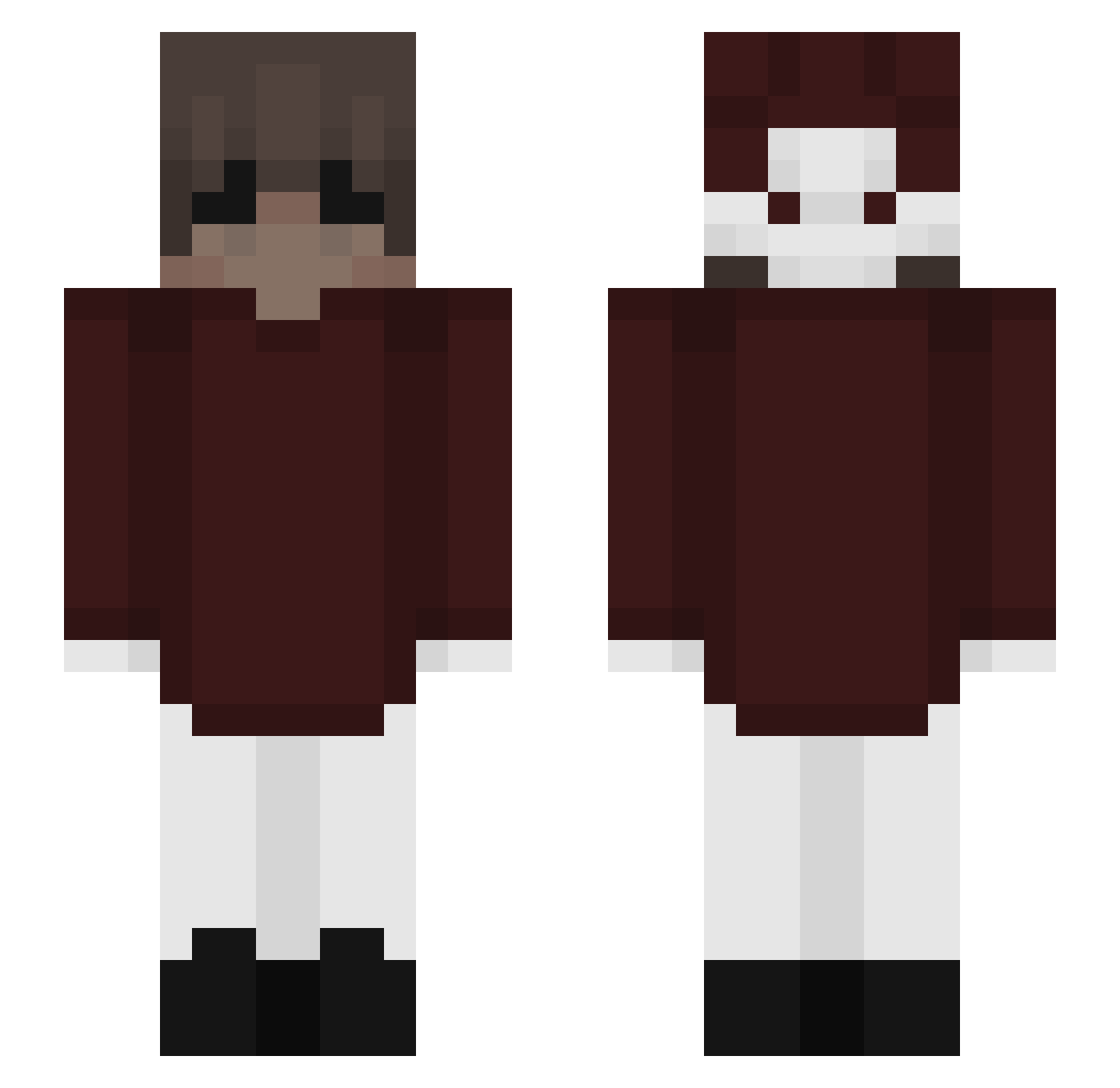 Anoirrr_ Minecraft skin, front and back view