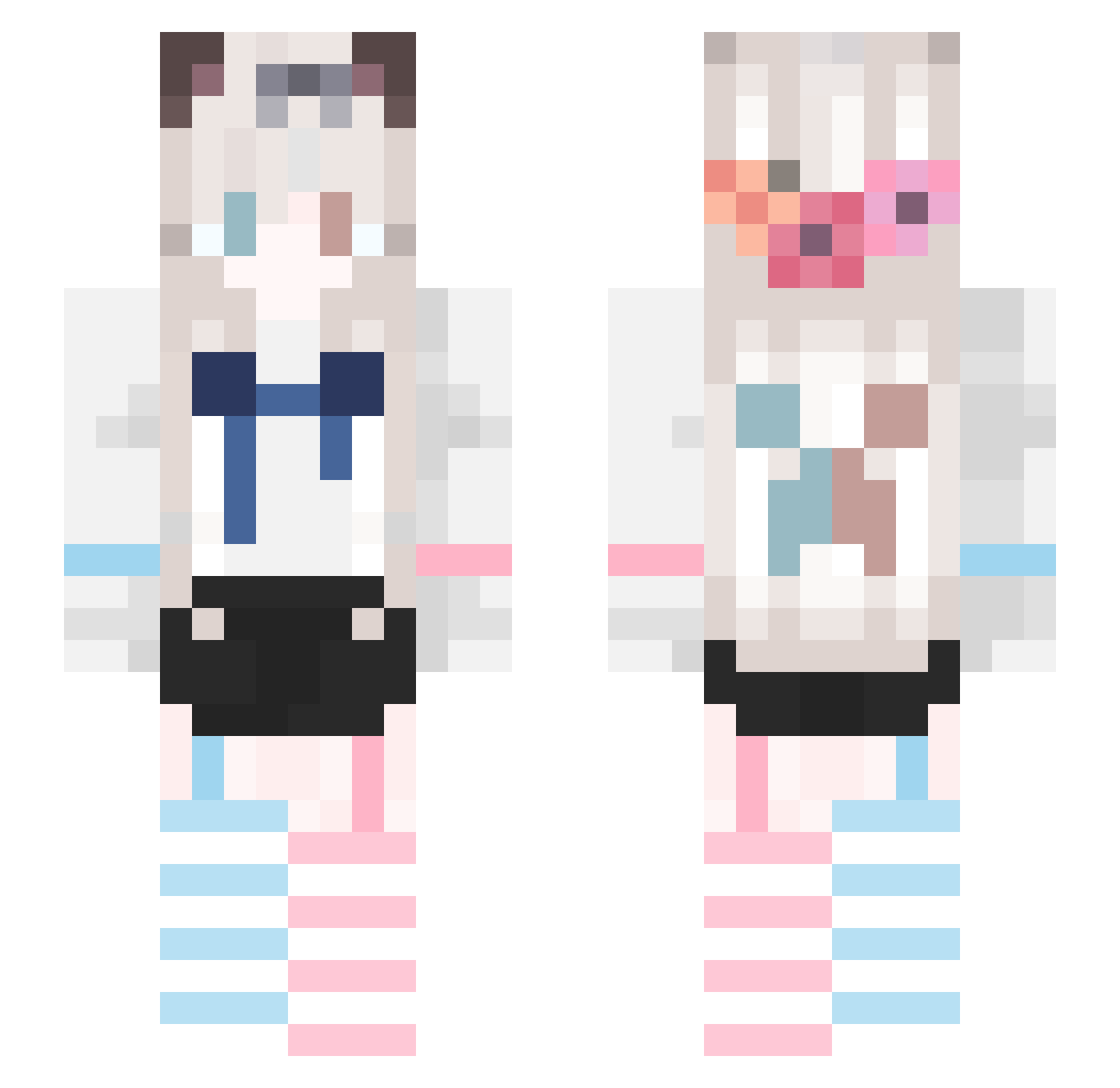 EngHeng8 Minecraft skin, front and back view