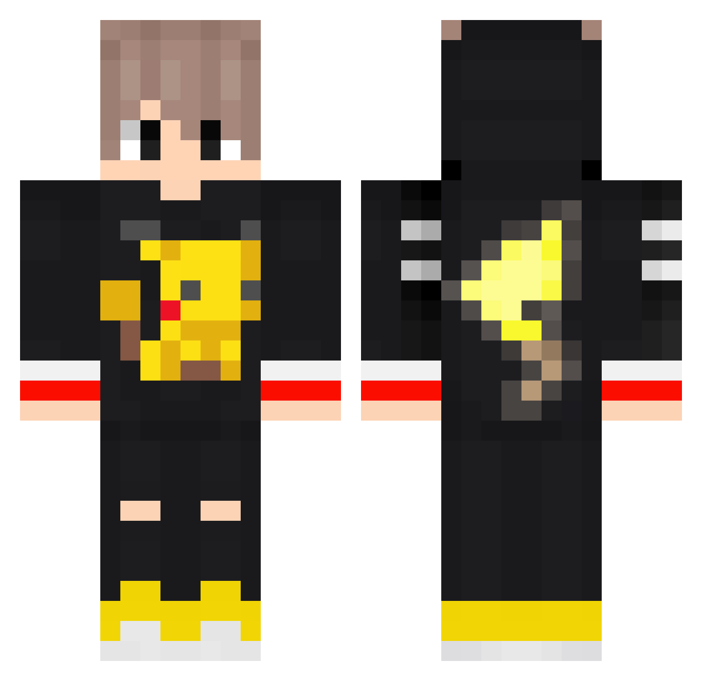 Hynda Minecraft skin, front and back view