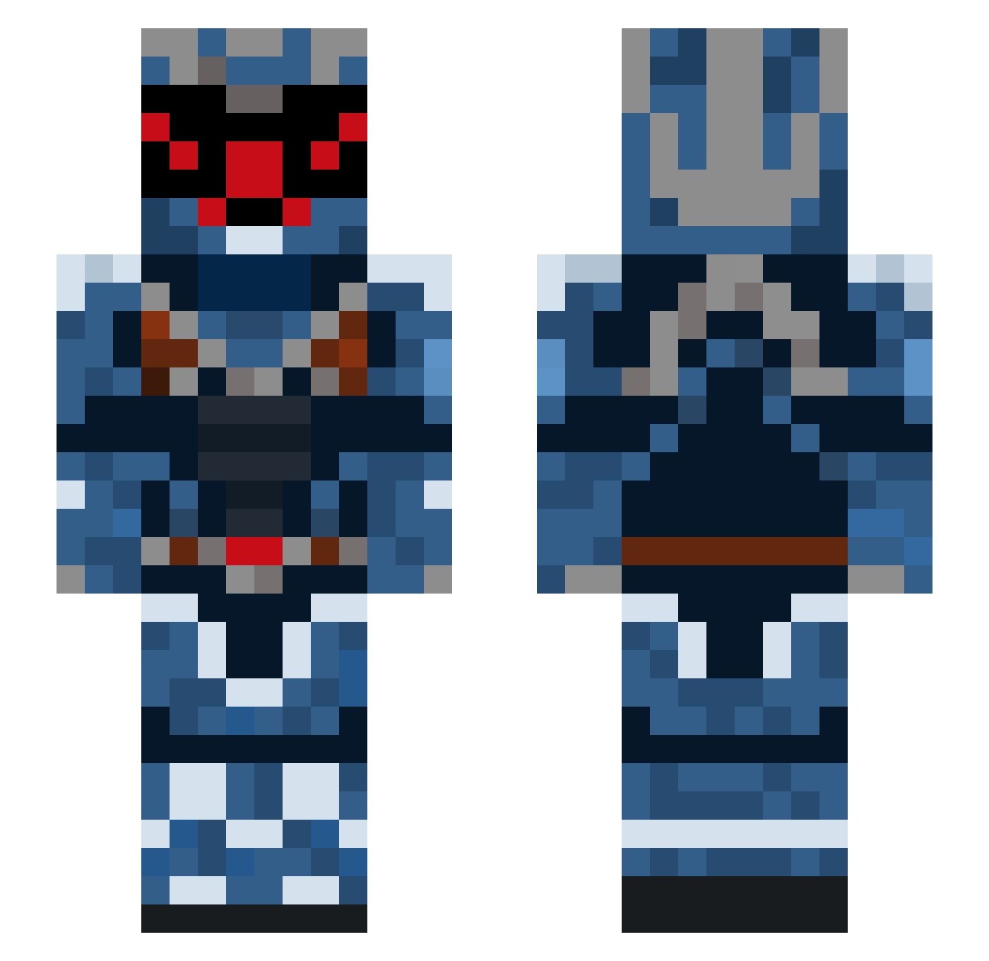 ryou1406 Minecraft skin, front and back view