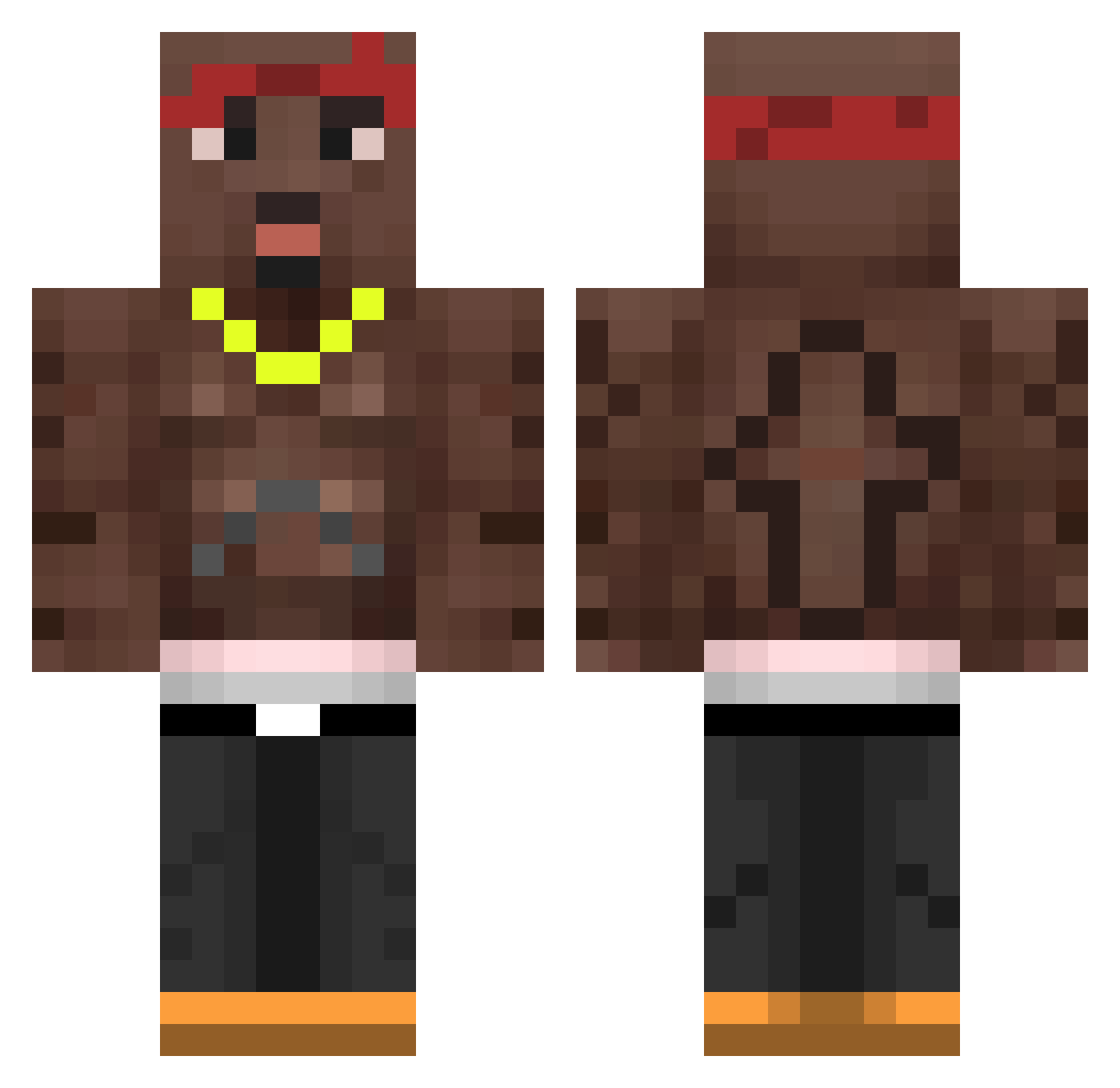 GaRd3m_ Minecraft skin, front and back view