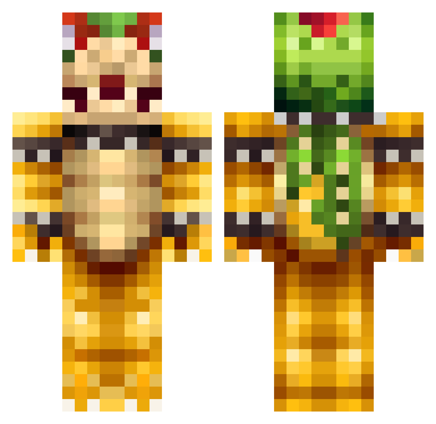 lilsegway Minecraft skin, front and back view