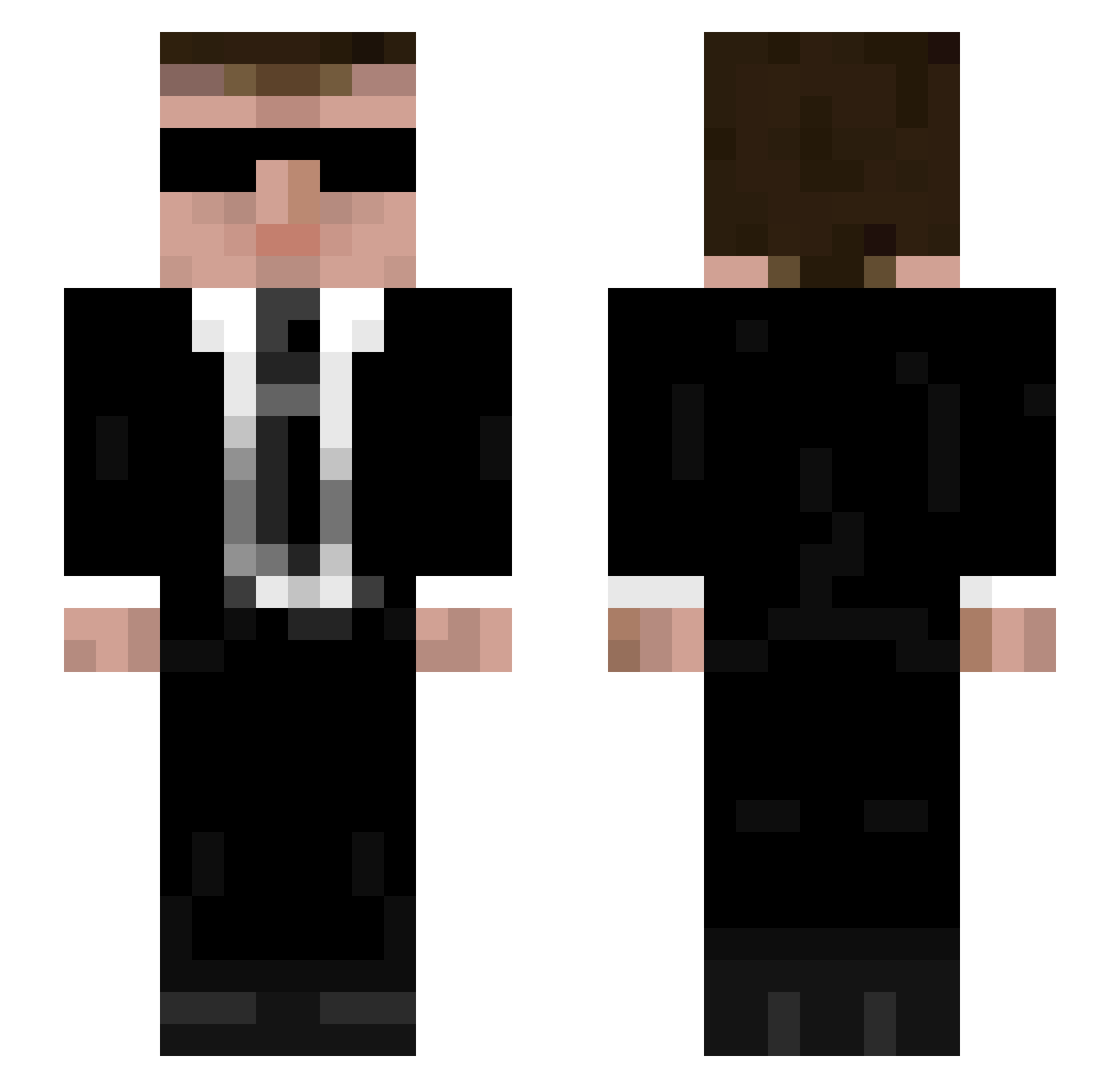 4g3n7 Minecraft skin, front and back view