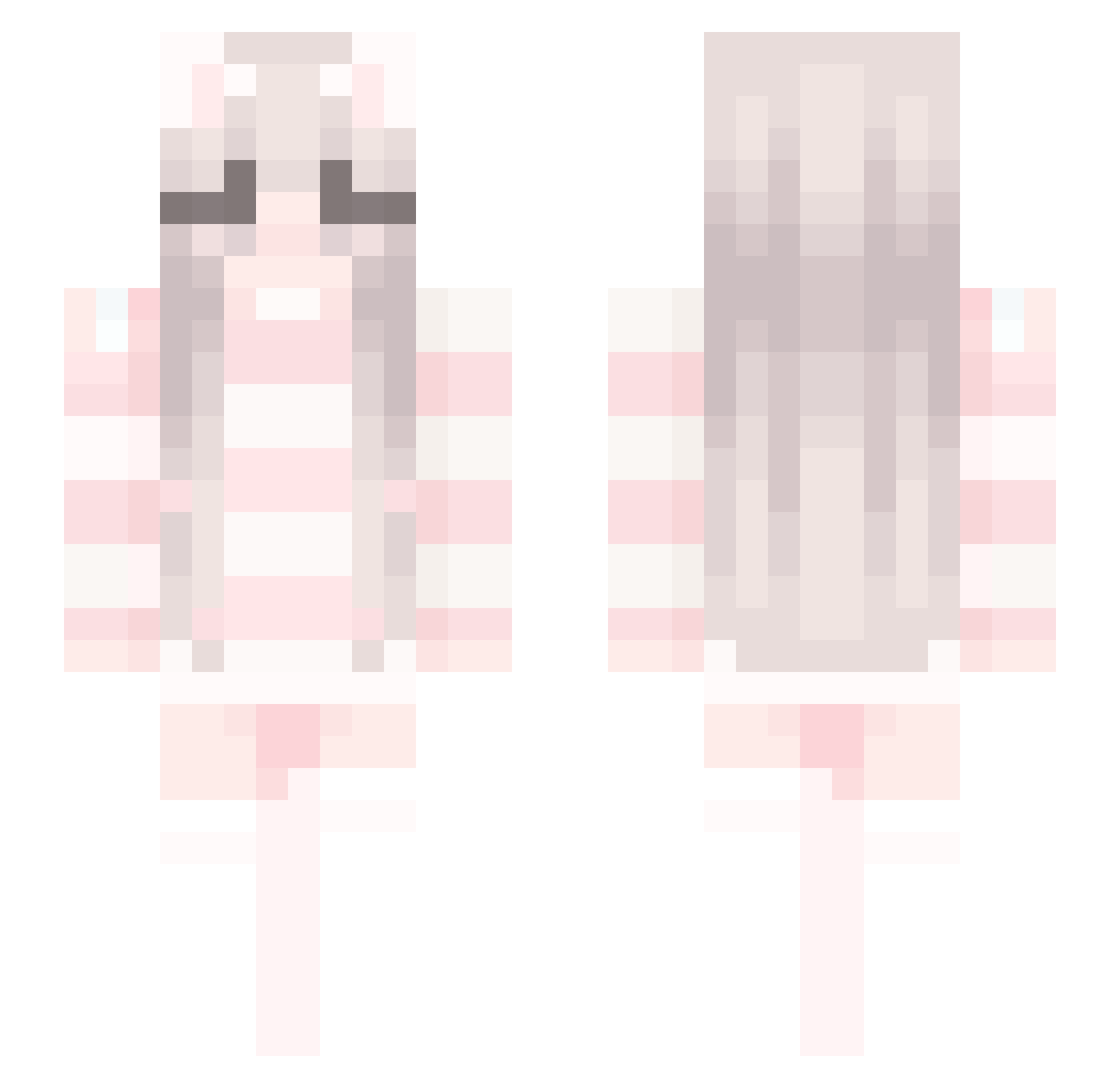 ContextZero Minecraft skin, front and back view
