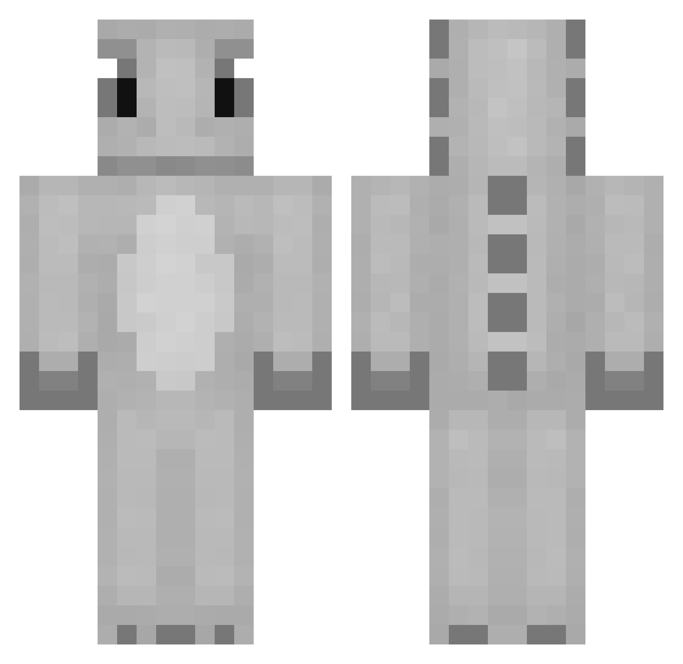 Cg160Fan Minecraft skin, front and back view