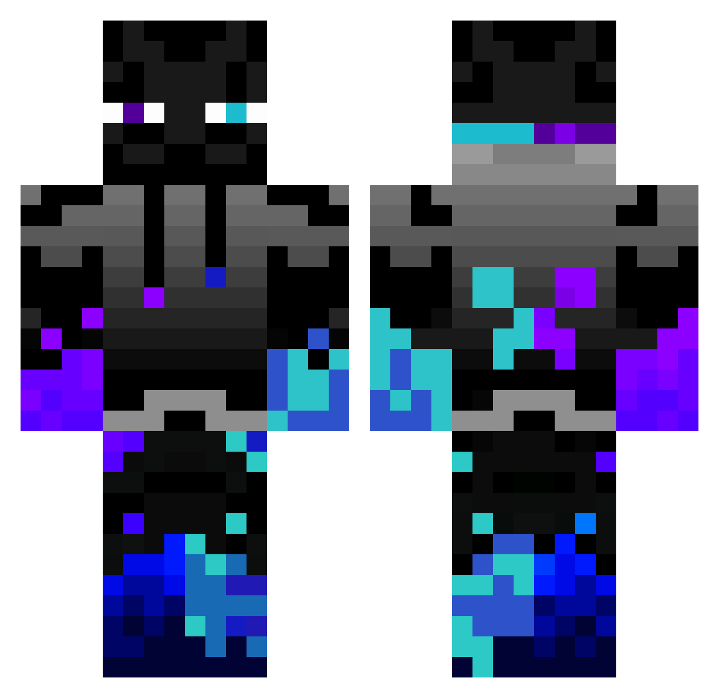 subnauticooool Minecraft skin, front and back view