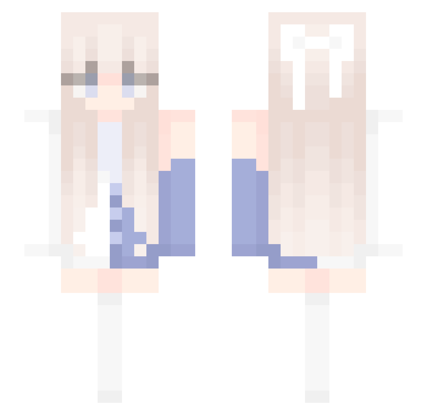 Anmoul_QWQ Minecraft skin, front and back view