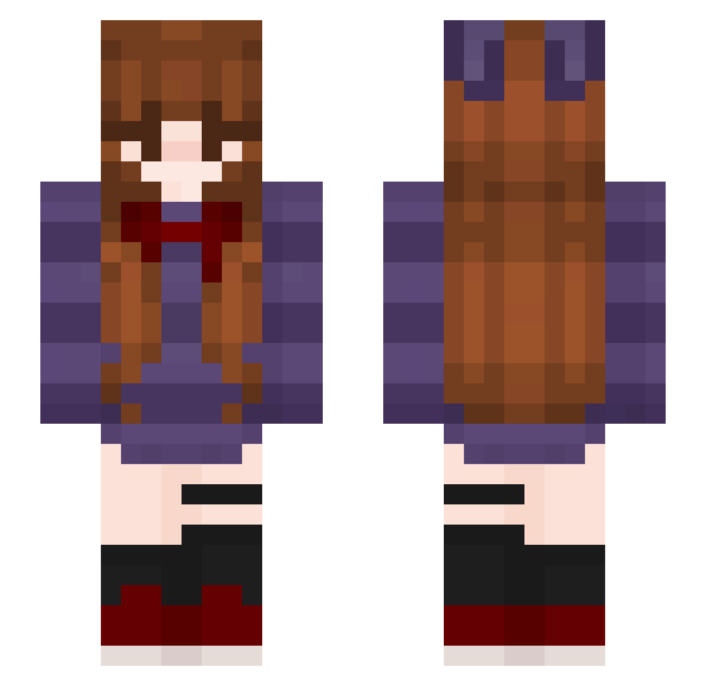 ultsoap Minecraft skin, front and back view