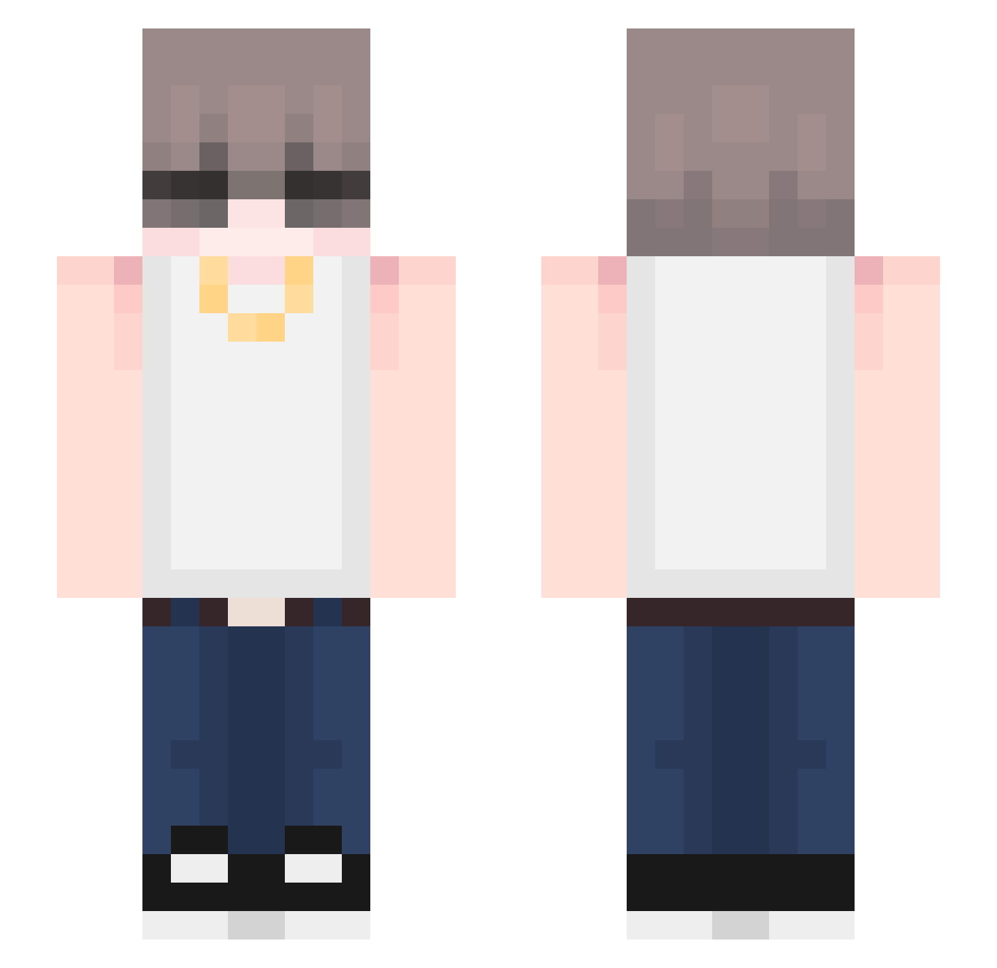 quierr Minecraft skin, front and back view