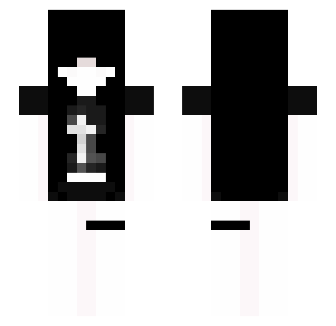 IlyLuis Minecraft skin, front and back view