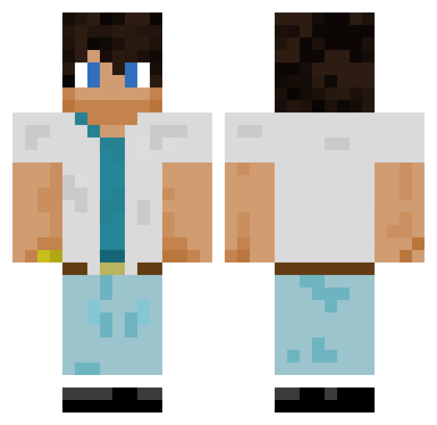 __Xebec__ Minecraft skin, front and back view
